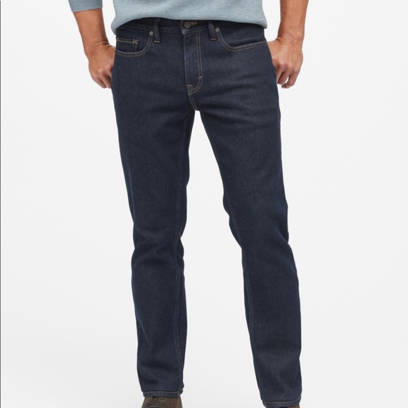 Banana Republic Mens Straight Leg Jeans - Picture 2 of 9